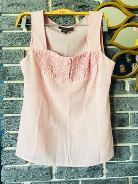 Chadwicks Soft Pink Ruched Bust Sleeveless Top